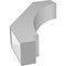 Ekena Millwork 5 1/2-in. W x 20-in. D x 32-in. H Imperial Architectural Grade PVC Knee Brace BRCP055X20X32IMP - alternate 6